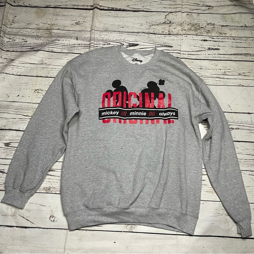Sweatshirt gray Disney Mickey and Minnie size 1xl